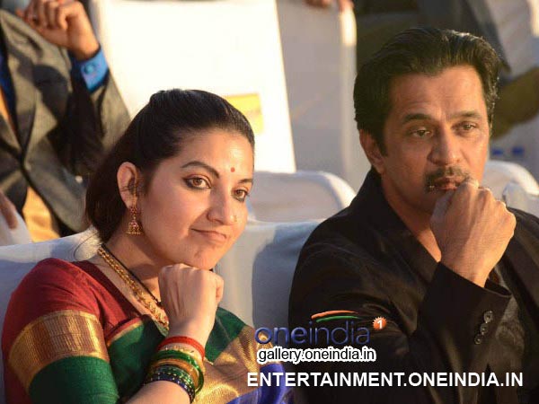Arjun Sarja And Bhavana At The Event