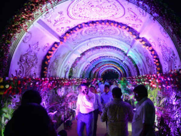 Geetha's Wedding Set Entrance 