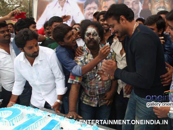 Cake On Harikrishna's Face