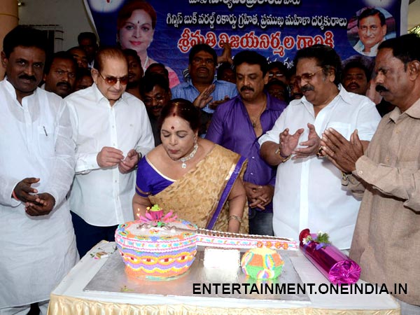 Picture: Vijaya Blows Off Candles At Birthday Celebration