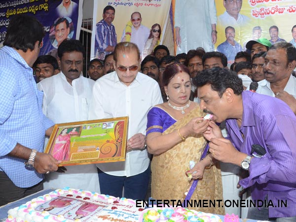 Vijaya Shares Cake With Fan