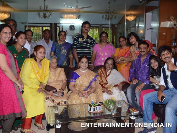 Vijaya With Friends And Relatives