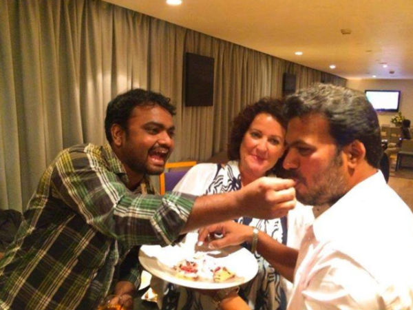 Shankar's Assitant Having A Blast At Ai Wrap Up Party