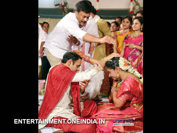 Chiranjeevi At BVSN Prasad's Daughter Marriage