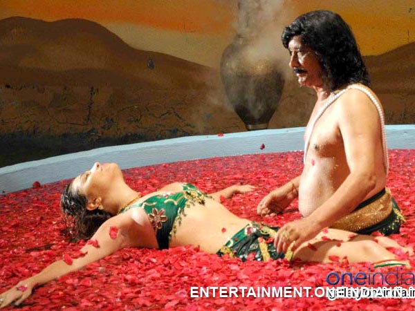 Anna In Tub Full Of Rose Petals  