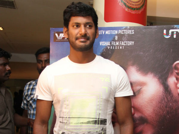 Vishal Spotted At Naan Sigappu Manithan Audio Release
