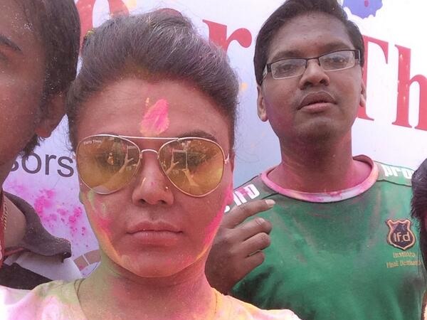 Rakhi Sawant At Zoom Holi Party!