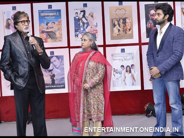 Big B, Jaya Bachchan, Abhishek 