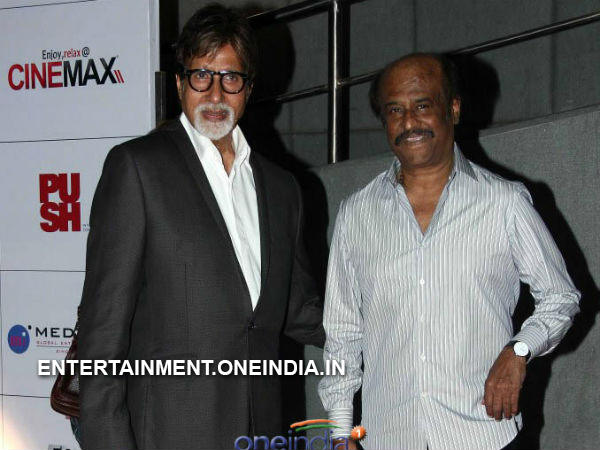 Picture: Amitabh Bachchan, Rajinikanth At Kochadaiiyaan Curtain Raiser