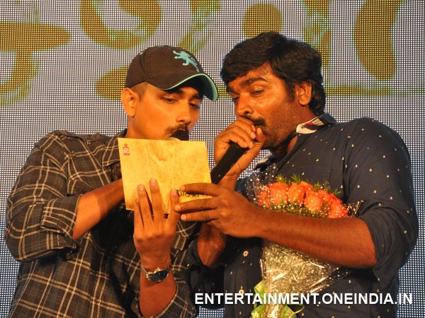 Pic: Siddharth With Vijay Sethupathi At Saivam Audio Launch