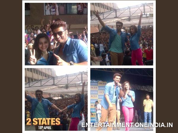 Arjun And Alia In Bangalore