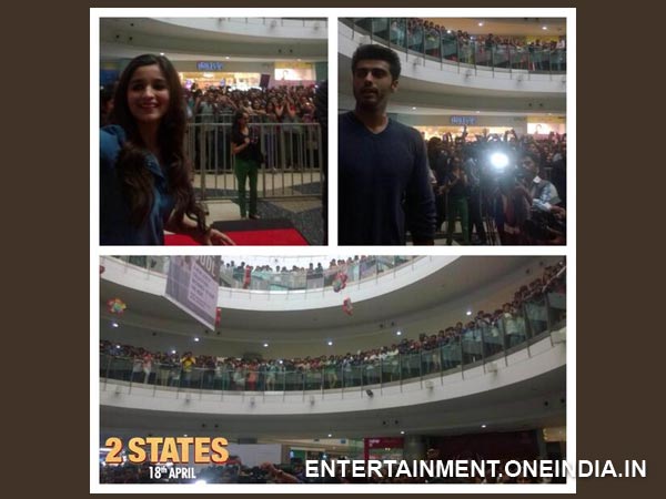 Crowd At 2 States Promotional Event