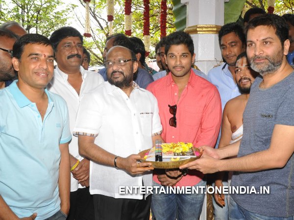 Radhakrishna Hands Over Script To Trivikram Srinivas