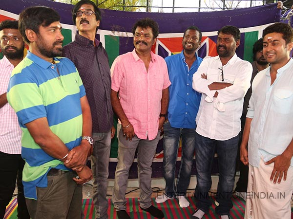 Pic: Pandiraj, Manobala, Hari, Others At Surya-Venkat Prabhu's Movie Launch