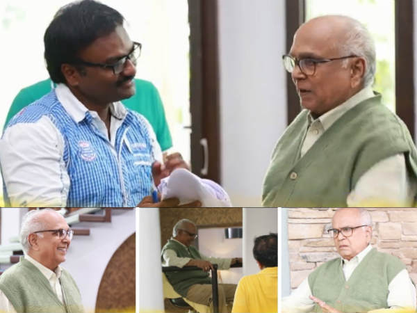Late Akkineni Nageswara Rao On Manam Sets