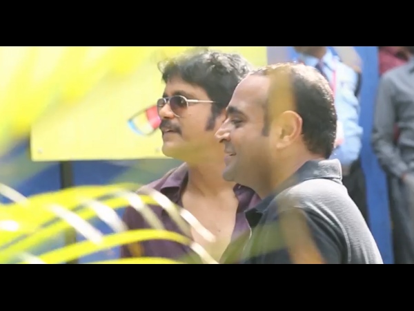 Nag-Vikram's Bonding On Manam Set