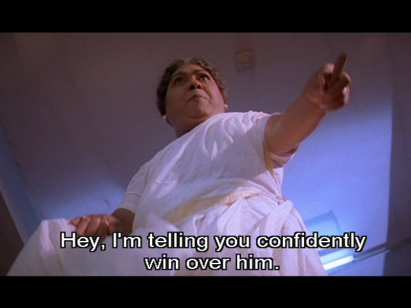 Telangana Sakuntala Smoking On Screen