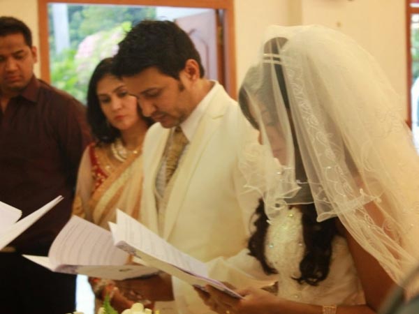 Raja Abel, Amritha Reading Wedding Vows