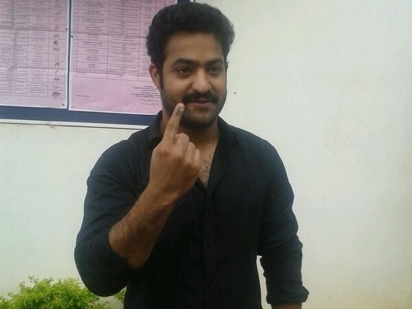 Junior NTR  Casts Vote In AP Elections