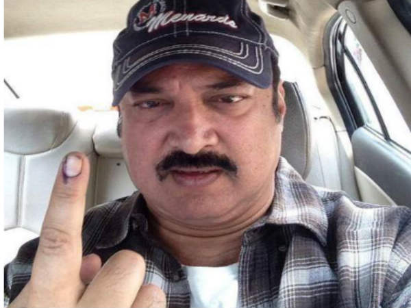 Suresh Casts Vote In AP Elections