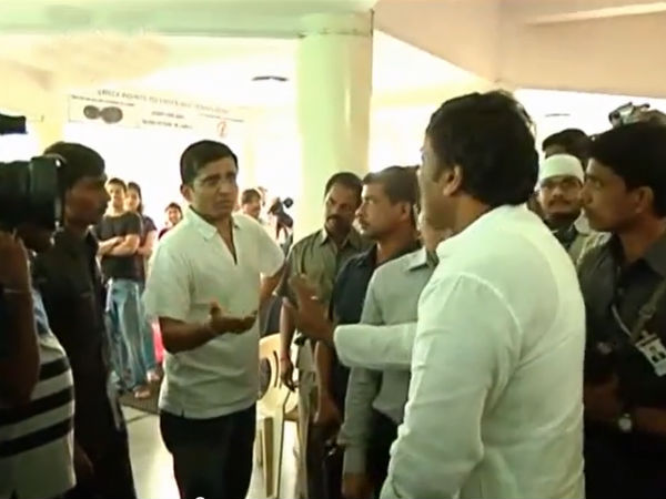 Chiranjeevi Questioned By A Voter At Polling Booth In Jubilee Hills