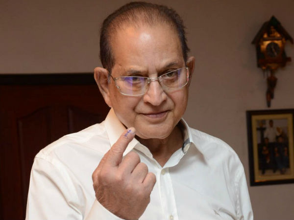 Krishna Casts Vote In AP Elections