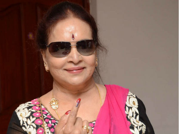 Nirmala Casts Vote In AP Elections