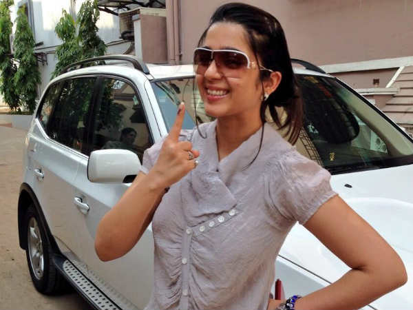Charmi Casts Vote In AP Elections