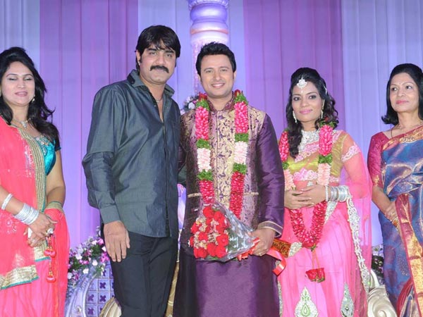 Srikanth At Raja Abel Wedding Reception