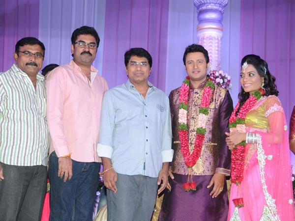 Dasarath, Gopi Mohan At Raja Abel Wedding Reception