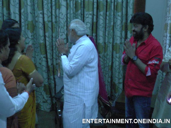 Narendra Modi Saying Good Bye To Rajasekhar