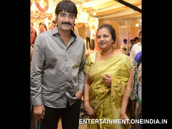 Srikanth, Wife Ooha At Raja Ravindra's Daughter Wedding Reception