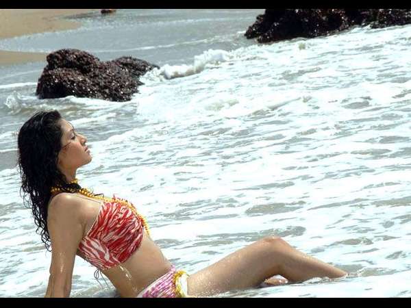 Sadha Dons Bikini