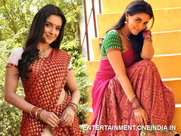 Asin In Half Saree