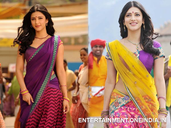 Shruthi Hassan In Hot Half Saree