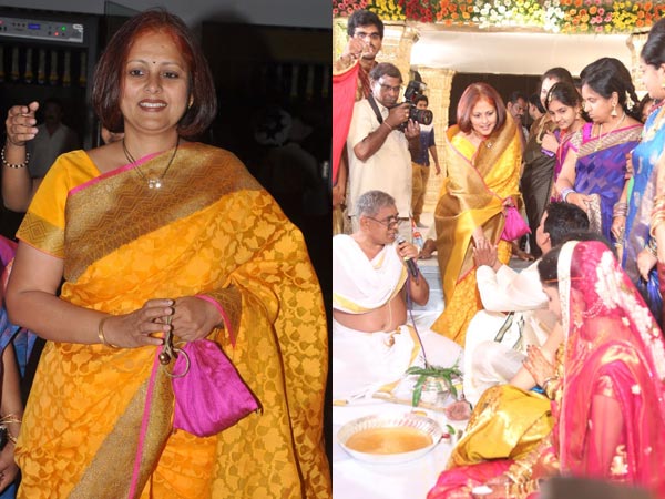 Jayasudha At Sivaji Raja's Daughter's Wedding
