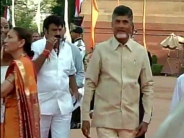 Balakrishna At Narendra Modi's Swearing In Ceremony