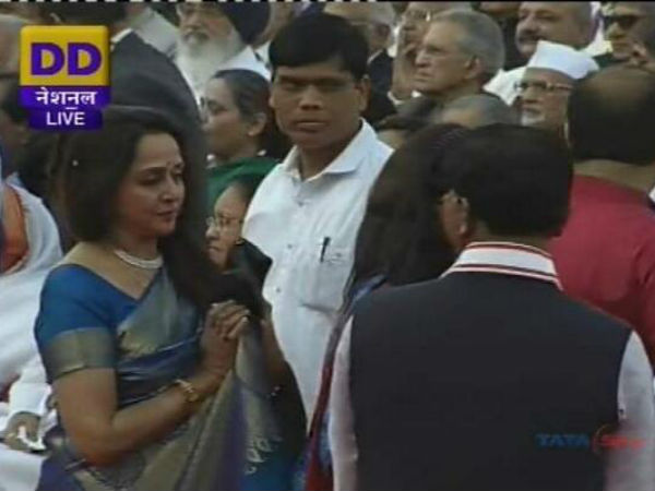 Hema Malini At Narendra Modi's Swearing In Ceremony