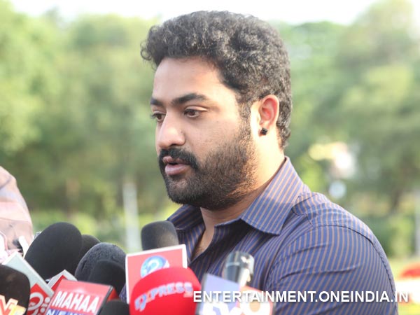 Junior NTR Addressing Media At NTR Ghat