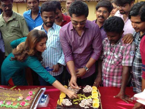 Simbu-Nayantara Lighting Birthday Candles