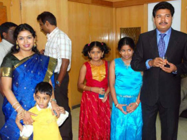 Shankar With Wife