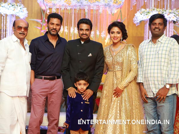 Prabhu Deva At Amala Paul-Vijay's Wedding Reception