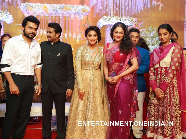 Karthi At Amala Paul-Vijay's Wedding Reception