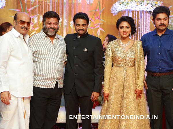 P Vasu At Amala Paul-Vijay's Wedding Reception