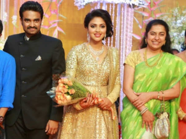 Suhasini At Amala Paul's Wedding Reception