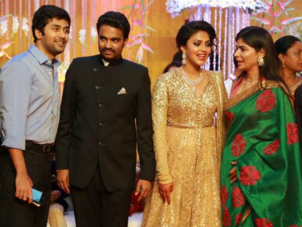 Chinmayi-Rahul At Amala Paul's Wedding Reception
