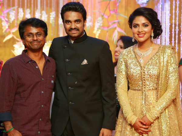 AR Murugadoss At Amala Paul's Wedding Reception