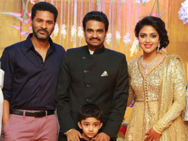 Prabhu Deva At Amala Paul's Wedding Reception