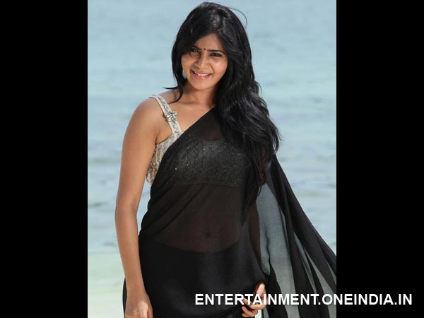 Samantha In Transparent Saree