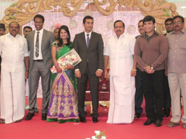 Anandaraj At Arun Pandian's Marriage Reception